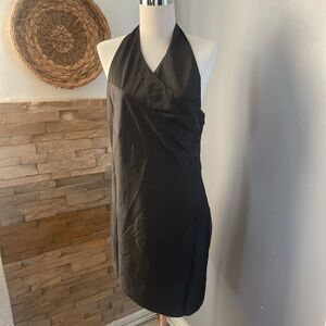 NBD Black Backless Halter bodycon Dress